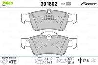 VALEO 301802 Bremsbelagsatz, Scheibenbremse