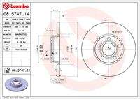 BREMBO 08574711 Bremsscheibe
