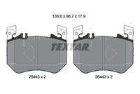 TEXTAR 2644301 Bremsbelagsatz, Scheibenbremse