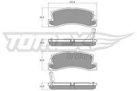 TOMEX Brakes TX1366 Bremsbelagsatz, Scheibenbremse