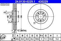 ATE 24013002291 Bremsscheibe