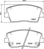 BREMBO P30119 Bremsbelagsatz, Scheibenbremse