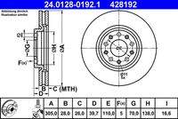 ATE 24012801921 Bremsscheibe