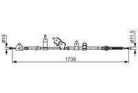 BOSCH 1987482566 Seilzug, Feststellbremse