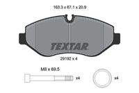 TEXTAR 2919209 Bremsbelagsatz, Scheibenbremse