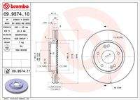 BREMBO 09957411 Bremsscheibe