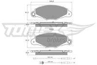 TOMEX Brakes TX1337 Bremsbelagsatz, Scheibenbremse