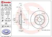 BREMBO 09584311 Bremsscheibe