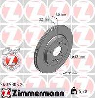ZIMMERMANN 540530520 Bremsscheibe