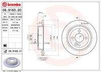 BREMBO 08916321 Bremsscheibe