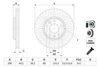 BOSCH 0986479E77 Bremsscheibe