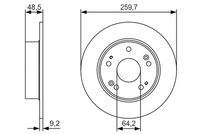 BOSCH 0986479T81 Bremsscheibe