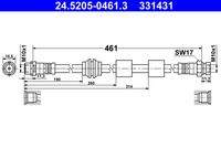 ATE 24520504613 Bremsschlauch