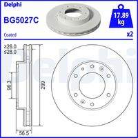 DELPHI BG5027C Bremsscheibe