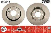 TRW DF4312 Bremsscheibe