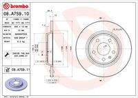 BREMBO 08A75911 Bremsscheibe