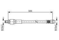 BOSCH 1987481001 Bremsschlauch