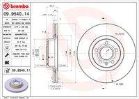 BREMBO 09954011 Bremsscheibe