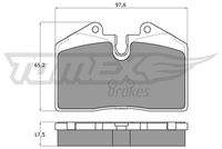 TOMEX Brakes TX1802 Bremsbelagsatz, Scheibenbremse