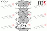 FTE BL2551A1 Bremsbelagsatz, Scheibenbremse