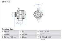 BOSCH 0986048781 Generator