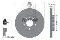 TEXTAR 92152203 Bremsscheibe