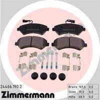 ZIMMERMANN 244661902 Bremsbelagsatz, Scheibenbremse