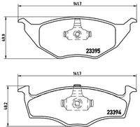 BREMBO P85055 Bremsbelagsatz, Scheibenbremse