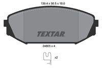 TEXTAR 2480501 Bremsbelagsatz, Scheibenbremse