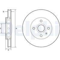 DELPHI BG4647C Bremsscheibe