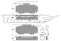 TOMEX Brakes TX12461 Bremsbelagsatz, Scheibenbremse