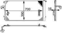 MAHLE AC659000S Kondensator, Klimaanlage