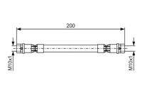 BOSCH 1987476402 Bremsschlauch