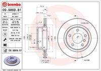 BREMBO 09986981 Bremsscheibe