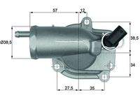 MAHLE TH1087 Thermostat, Kühlmittel