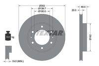 TEXTAR 92080400 Bremsscheibe