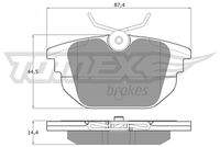 TOMEX Brakes TX1243 Bremsbelagsatz, Scheibenbremse