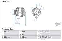 BOSCH 0986040461 Generator