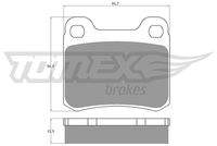 TOMEX Brakes TX10371 Bremsbelagsatz, Scheibenbremse
