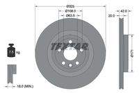 TEXTAR 92314305 Bremsscheibe