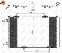 NRF 350066 Kondensator, Klimaanlage