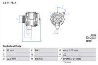 BOSCH 0986049111 Generator