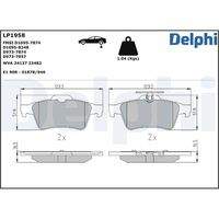 DELPHI LP1958 Bremsbelagsatz, Scheibenbremse