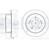 DELPHI BG4220 Bremsscheibe