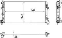 MAHLE CR1096000P Kühler, Motorkühlung