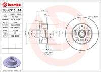 BREMBO 08691114 Bremsscheibe