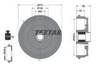 TEXTAR 94038900 Bremstrommel