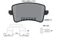 TEXTAR 2460602 Bremsbelagsatz, Scheibenbremse