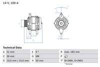 BOSCH 0986043680 Generator