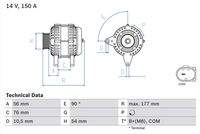 BOSCH 0986080580 Generator